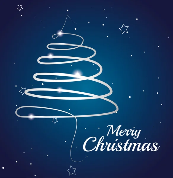 Merry christmas dekoratif malzeme ve çam ağacı — Stok Vektör