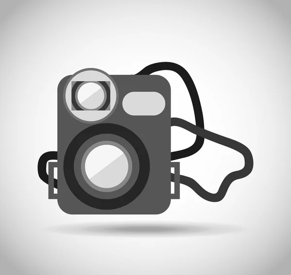 Camera isolated design — Stock Vector