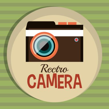Fotoğraf ve fotoğraf makinesi vintage tasarım