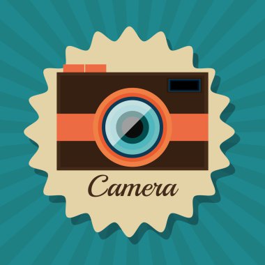 Fotoğraf ve fotoğraf makinesi vintage tasarım