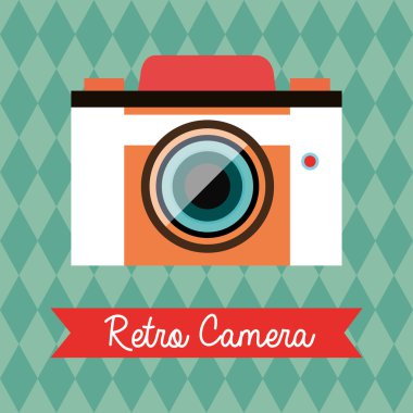 Fotoğraf ve fotoğraf makinesi vintage tasarım