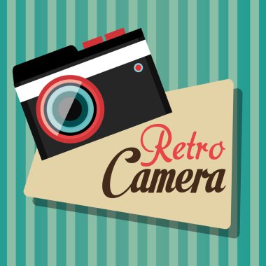 Fotoğraf ve fotoğraf makinesi vintage tasarım