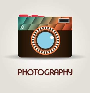Fotoğraf ve fotoğraf makinesi vintage tasarım