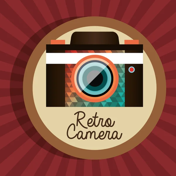 Fotografía y cámara de diseño vintage — Vector de stock