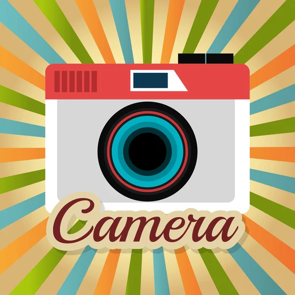 Fotografía y cámara de diseño vintage — Vector de stock