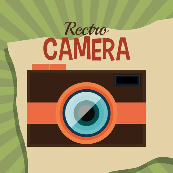 Fotografía y cámara de diseño vintage — Vector de stock