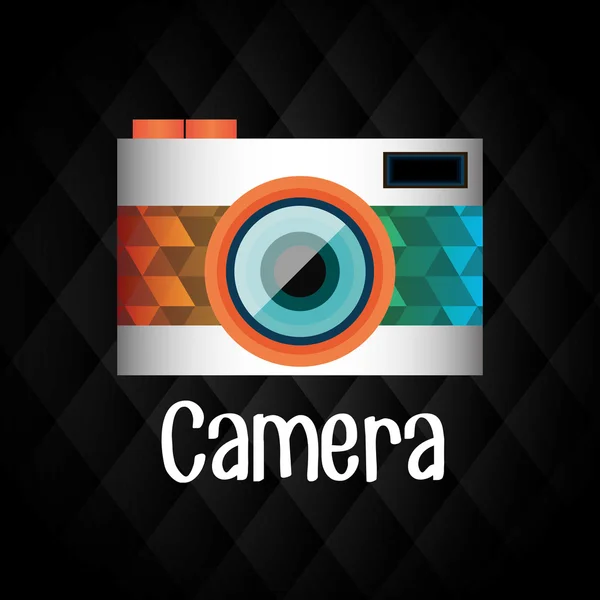 Fotografía y cámara de diseño vintage — Vector de stock