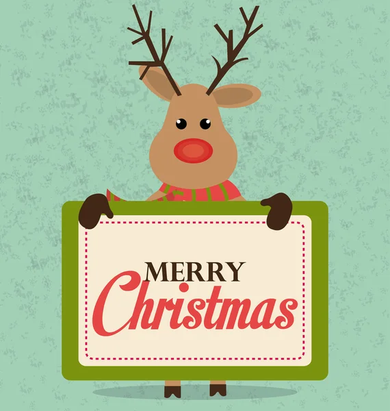 Neşeli Noel ve mutlu yeni yıl kartları tasarımı — Stok Vektör