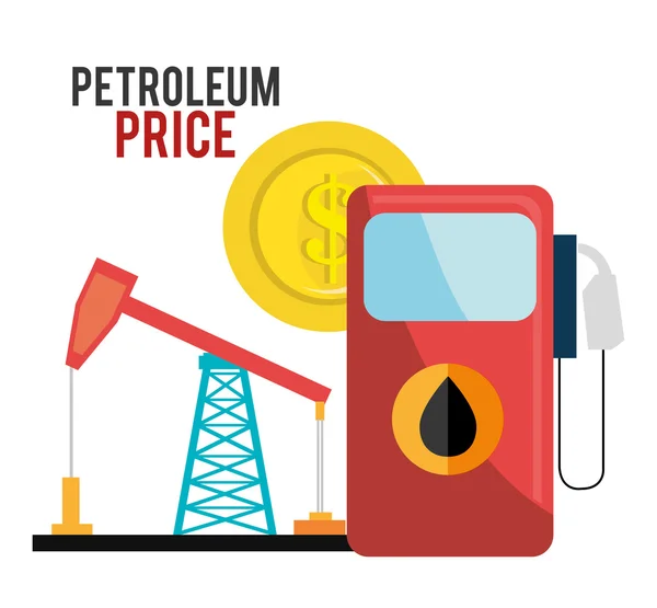 Τιμές πετρελαίου και του πετρελαίου — Διανυσματικό Αρχείο