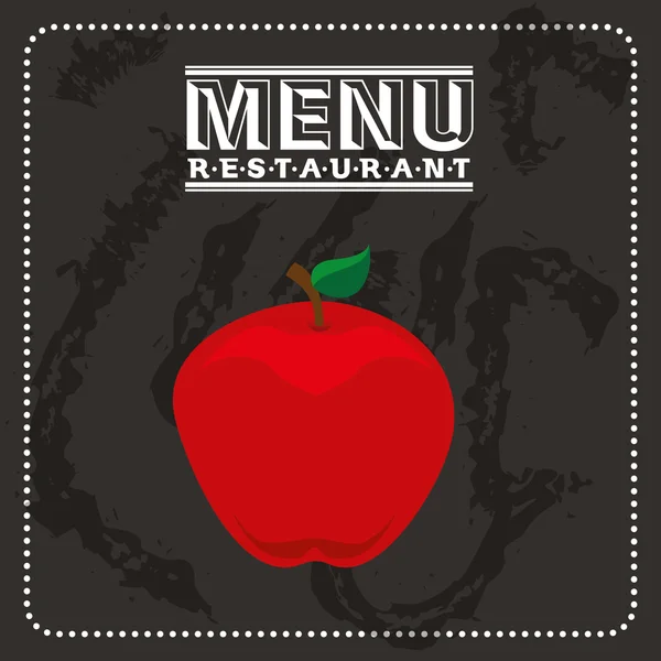 Design de menu végétarien — Image vectorielle