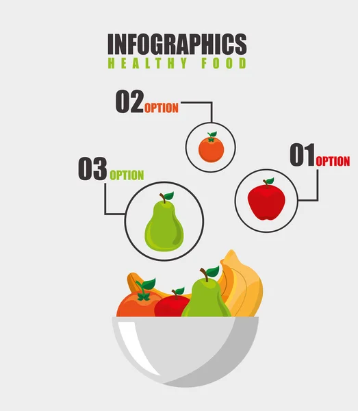 Design de menu végétarien — Image vectorielle