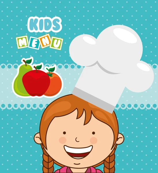 Kinderen menu ontwerp — Stockvector