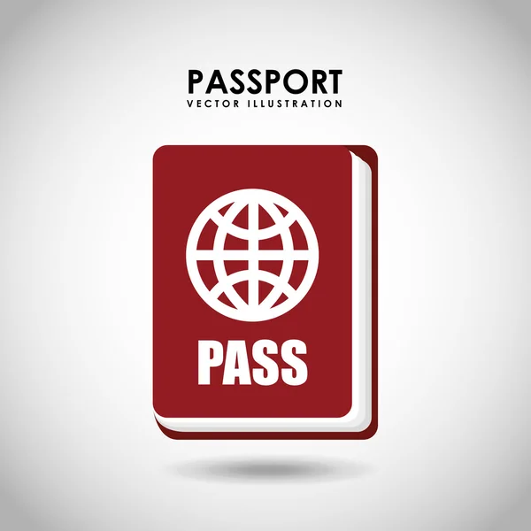 여권 식별 디자인 — 스톡 벡터