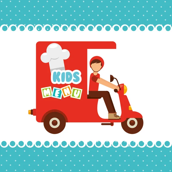 Kids menu design — Stock Illustration Kids menu design Royalty Free Stock Illustrations