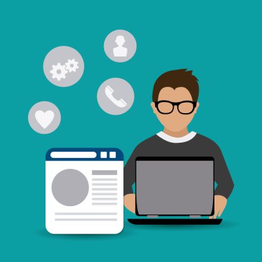 Ben sosyal ve iş tema izleyin