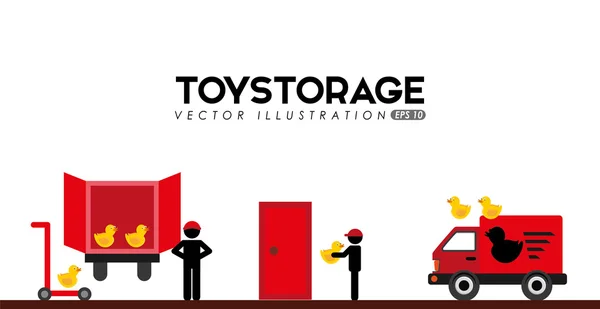 Herstellung von Spielzeugdesign — Stockvektor
