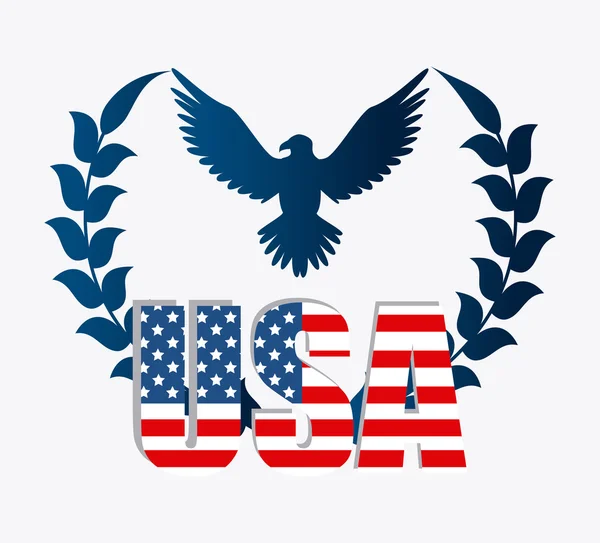 Estados Unidos patriotismo design . — Vetor de Stock