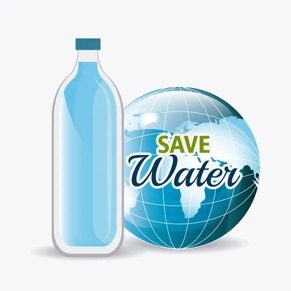 Save water design. — Stock Vector