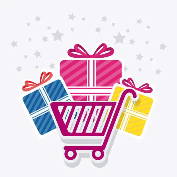 Shopping offre spéciale et disocunts — Image vectorielle