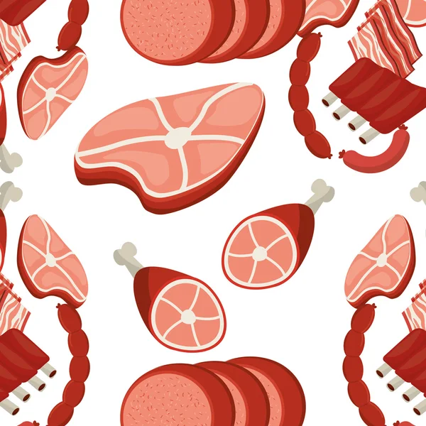 Menú de carne — Archivo Imágenes Vectoriales