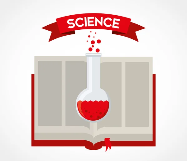Libro de ciencias — Vector de stock
