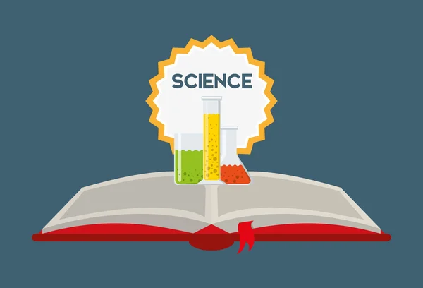 Libro de ciencias — Vector de stock