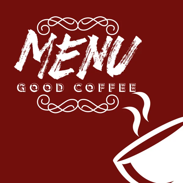 Menu bon café — Image vectorielle