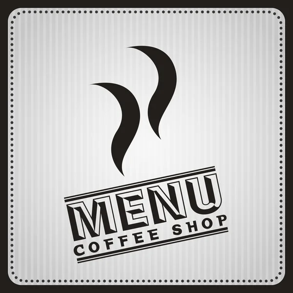 Menu bon café — Image vectorielle