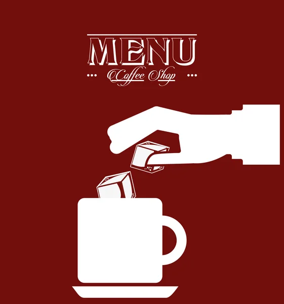 Menu bon café — Image vectorielle