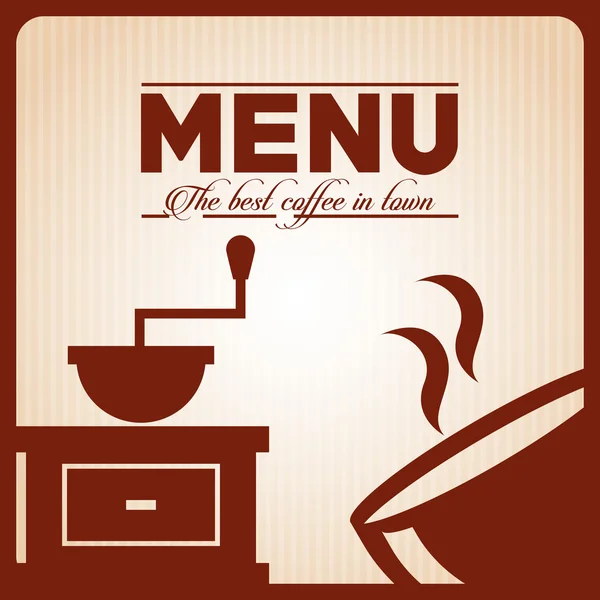 Menu bon café — Image vectorielle