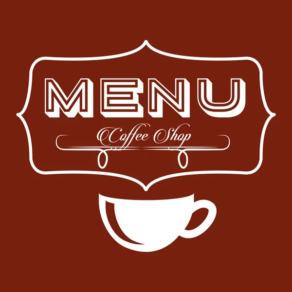 Menu bon café — Image vectorielle