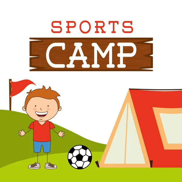 スポーツ キャンプ — ストックベクタ