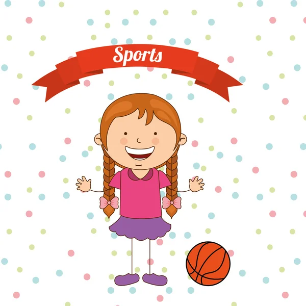 Kids sports — Stock Vector