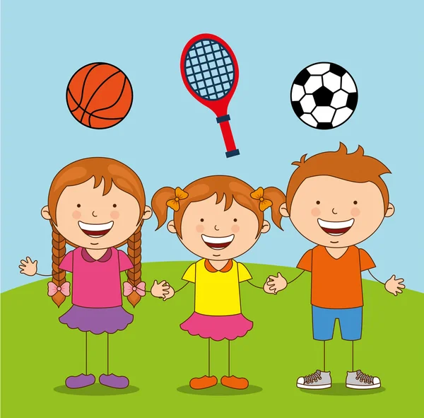 Deportes para niños — Archivo Imágenes Vectoriales