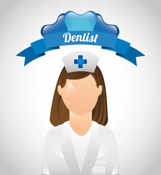 Servicio de atención dental — Archivo Imágenes Vectoriales