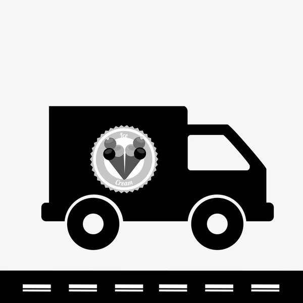 氷のトラック — ストックベクタ