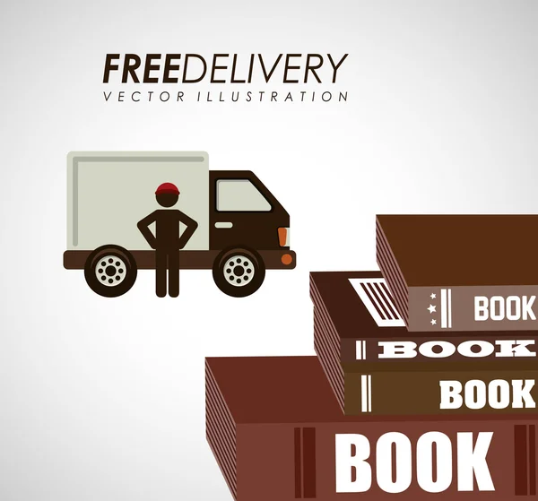 Livros de serviços de entrega — Vetor de Stock