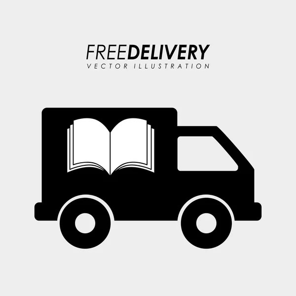 Delivery service books — Stock Vector