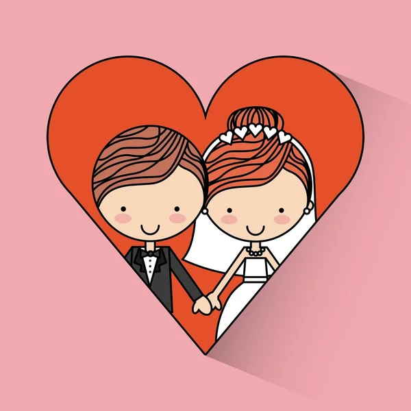 Tarjeta de amor — Vector de stock