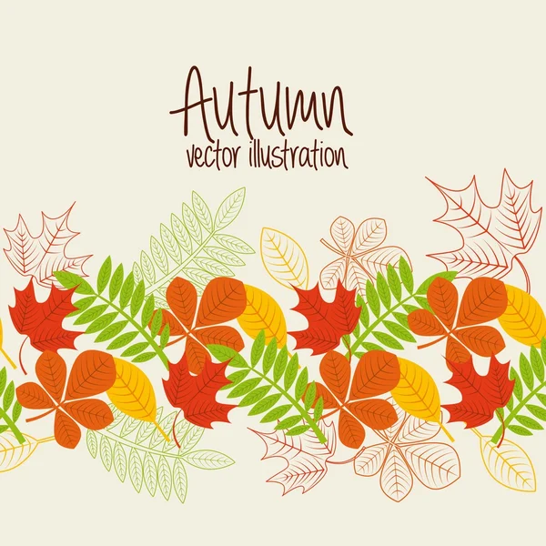 Autum season — Stock Vector