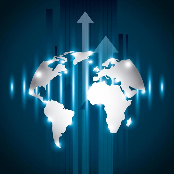 Mundo da tecnologia — Vetor de Stock