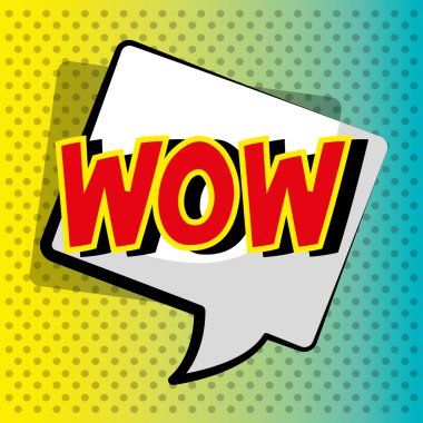 Pop art ve komik kabarcıklar renkli