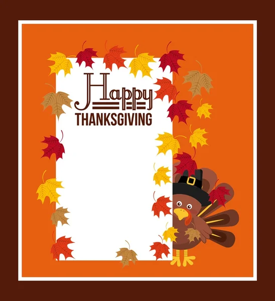 Happy thanksgiving day design — Stock Vector