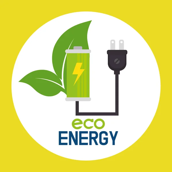 Eco groene energie — Stockvector