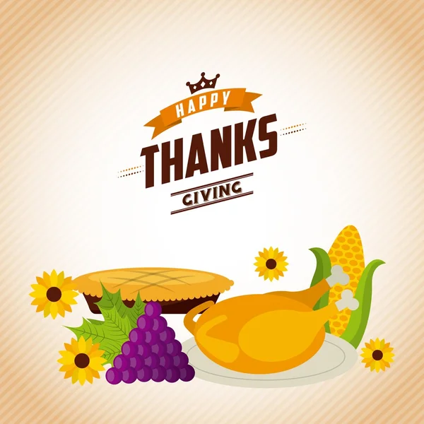 Happy thanksgiving — Stock Vector