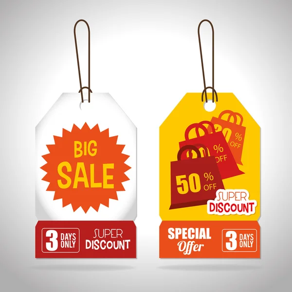 Compras ofertas especiales — Vector de stock