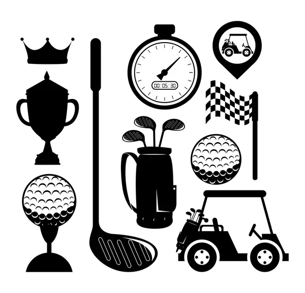 Golf Spor tasarım — Stok Vektör