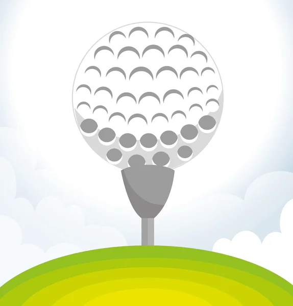 Diseño deportivo de golf — Vector de stock