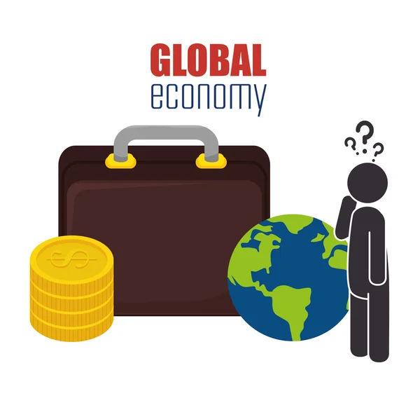 Глобальная экономика — стоковый вектор