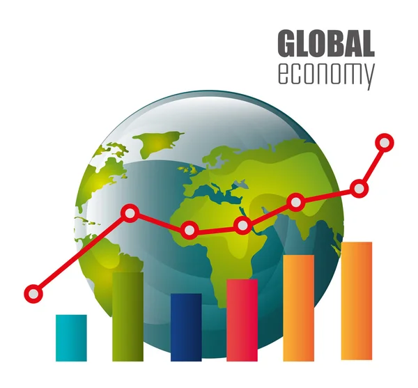 Economia global — Vetor de Stock
